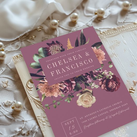 Reichhaltigkeit der Lila Frühjahrsfeier Einladung