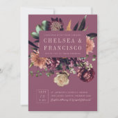 Reichhaltigkeit der Lila Frühjahrsfeier Einladung (Vorderseite)