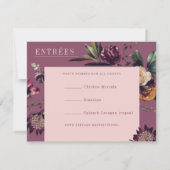 Reichhaltigkeit der Lila Frühjahrsfeier RSVP Karte (Rückseite)