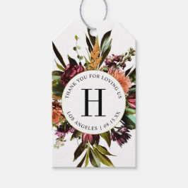 Reichhaltigkeit des Frühlingsbunten Hochzeitsstils Geschenkanhänger