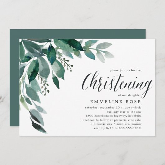 reichlich Foliage | Einladung (Vorne/Hinten)