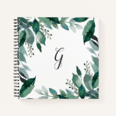 reichlich Foliage Monogramm Notizblock (Vorderseite)