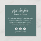 reichlich Foliage Quadratische Visitenkarte (Rückseite)