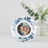 reichlich | Rund Hanukkah-Foto Feiertagskarte (Stehend Vorderseite)