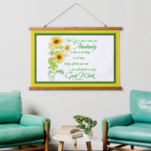 reichlich wandteppich mit holzrahmen (Wohnzimmer)