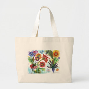 Reichliche Zinnias Jumbo Stoffbeutel