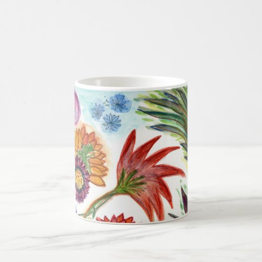 Reichliche Zinnias Kaffeetasse (Mittel)