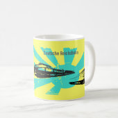 Reichsbahn DDR Design Kaffeetasse (VorderseiteRechts)