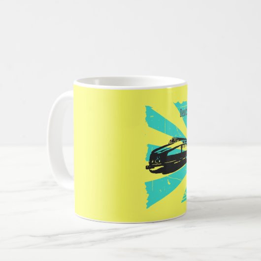 Reichsbahn DDR Design Kaffeetasse (Vorderseite Links)