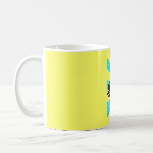 Reichsbahn DDR Design Kaffeetasse (Links)