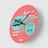 Reichsbahn Design Runde Wanduhr (Winkel)