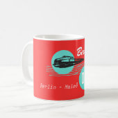 Reichsbahndesign BERLINAREN DDR Kaffeetasse (Vorderseite Links)