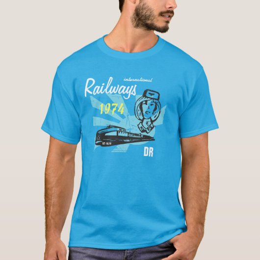 Reichsbahndesign DDR international T-Shirt (Vorderseite)