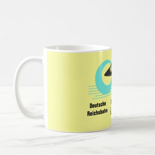 Reichsbahndesign DDR Kaffeetasse (Links)