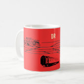 Reichsbahnreklame DDR Kaffeetasse (Vorderseite Links)