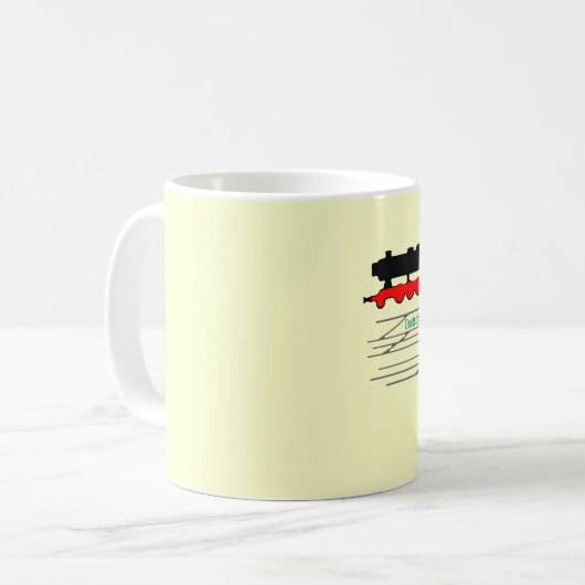 Reichsbahnreklame DDR Kaffeetasse (Vorderseite Links)