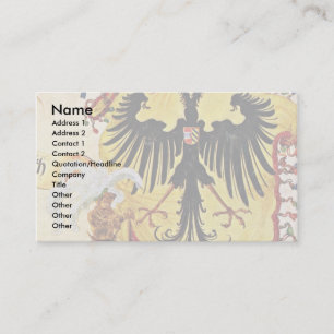 Reichsbanner und Kaiserklinge-Detail Visitenkarte