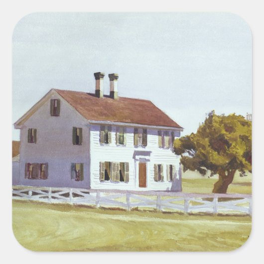 Reichshaus Quadratischer Aufkleber (Vorderseite)