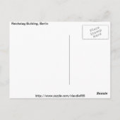 Reichstag Gebäude Postkarte (Rückseite)