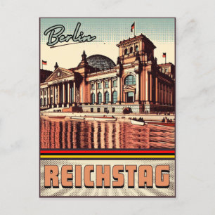 Reichstag - Platz der Republik in Berlin Postkarte