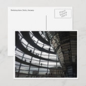 reichstags-Glas Postkarte (Vorne/Hinten)