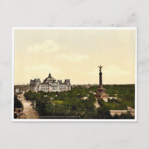 Reichstagsgebäude, mit Siegessäule, Berlin, De Postkarte