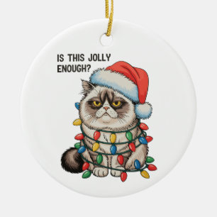 Reicht diese lustige Weihnachtsbeleuchtung von Gru Keramik Ornament
