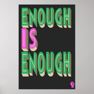 Reicht Ist Reicht Kunst Druck Politische Protest Poster