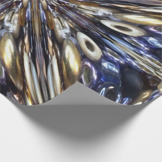 Reichtum an Abstraktem Muster der Saatgutbeattung Geschenkpapier (Ecke)