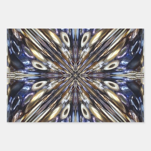 Reichtum an Abstraktem Muster der Saatgutbeattung Geschenkpapier Set (Vorderseite 2)