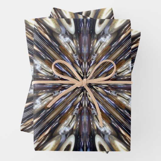 Reichtum an Abstraktem Muster der Saatgutbeattung Geschenkpapier Set (Beispiel)