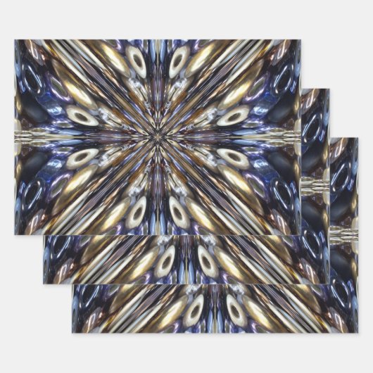 Reichtum an Abstraktem Muster der Saatgutbeattung Geschenkpapier Set (Set)