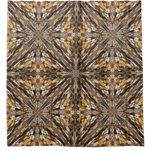 Reichtum an Saatbeads Abstrakt Gemustert Duschvorhang (Vorderseite)