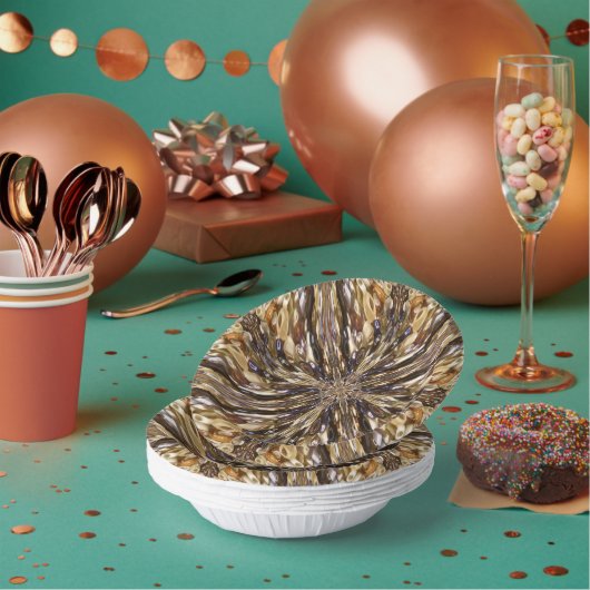 Reichtum an Saatbeads Abstraktes Muster Pappteller (Multi)