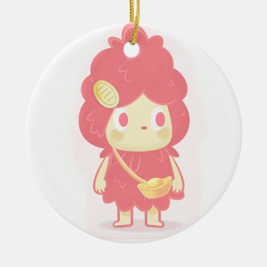 Reichtum anziehen keramik ornament (Vorne)