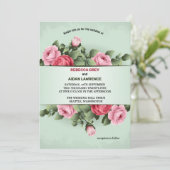 Reichtum des Frühlings farbenfroh blumenrosa Grüne Einladung (Stehend Vorderseite)