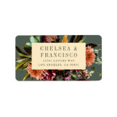 Reichtum des Frühlings farbenfrohe Blumenzwiebelgr Adressaufkleber (Vorne)