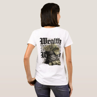 Reichtum Geld Streetwear Rückendruck  T-Shirt
