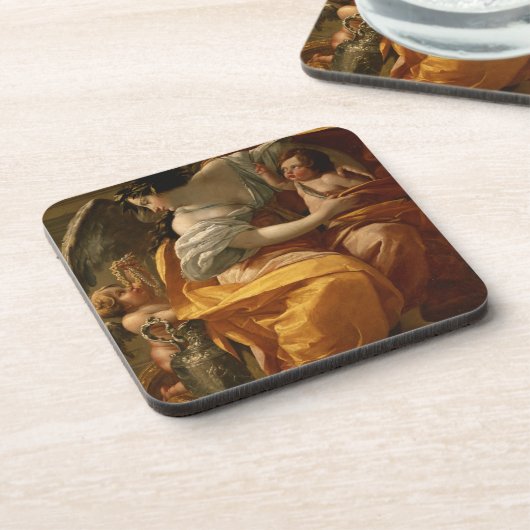 Reichtum (Öl auf Leinwand) Getränkeuntersetzer (Linke Seite)