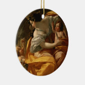 Reichtum (Öl auf Leinwand) Keramik Ornament (Rechts)