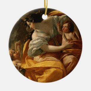 Reichtum (Öl auf Leinwand) Keramik Ornament