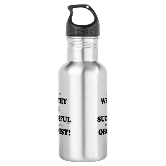 Reichtum und Erfolg des Organismus Edelstahlflasche (Rückseite)