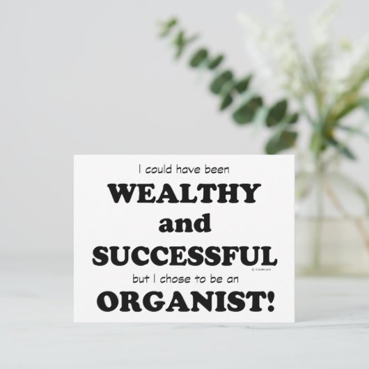 Reichtum und Erfolg des Organismus Postkarte (Stehend Vorderseite)