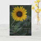 Reichtumszitat-Gelbsonnenblume Karte (Gelbe Blume)