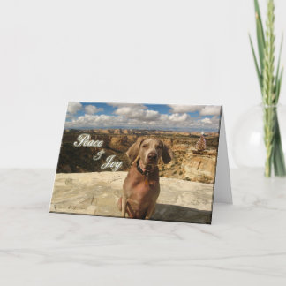 Reichweite-Frieden und Freude Feiertagskarte