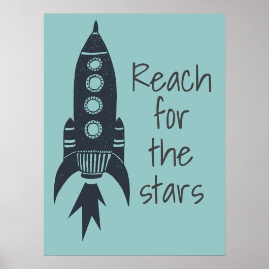 Reichweite für das Raumschiff der Sterne Poster (Vorne)