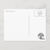 "Reichweite für den Himmel" Postkarte (Rückseite)