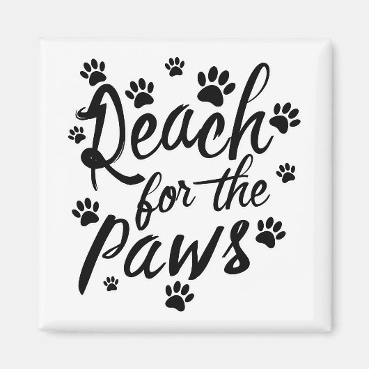 Reichweite für die Paws-Typografie Magnet (Vorne)