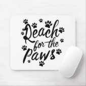Reichweite für die Paws-Typografie Mousepad (Mit Mouse)