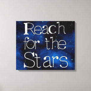 Reichweite für die Sterne Leinwanddruck